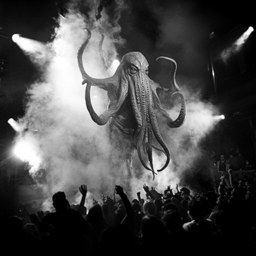 Cthulhu on Stage - AI image created with Midjourney