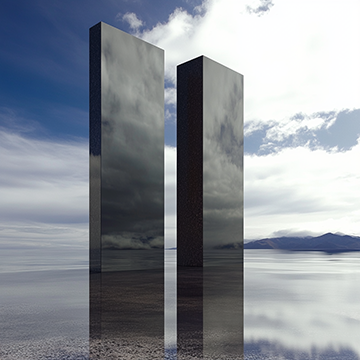 Monoliths - AI image created with Midjourney