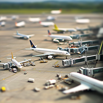 Airport - AI image created with Midjourney